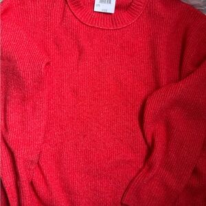 American Eagle Outfitters Red Crewneck Sweater